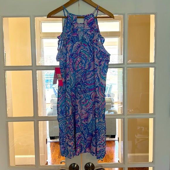 Lilly Pulitzer Ollie Dress with halter neckline - XL - Picture 7 of 9